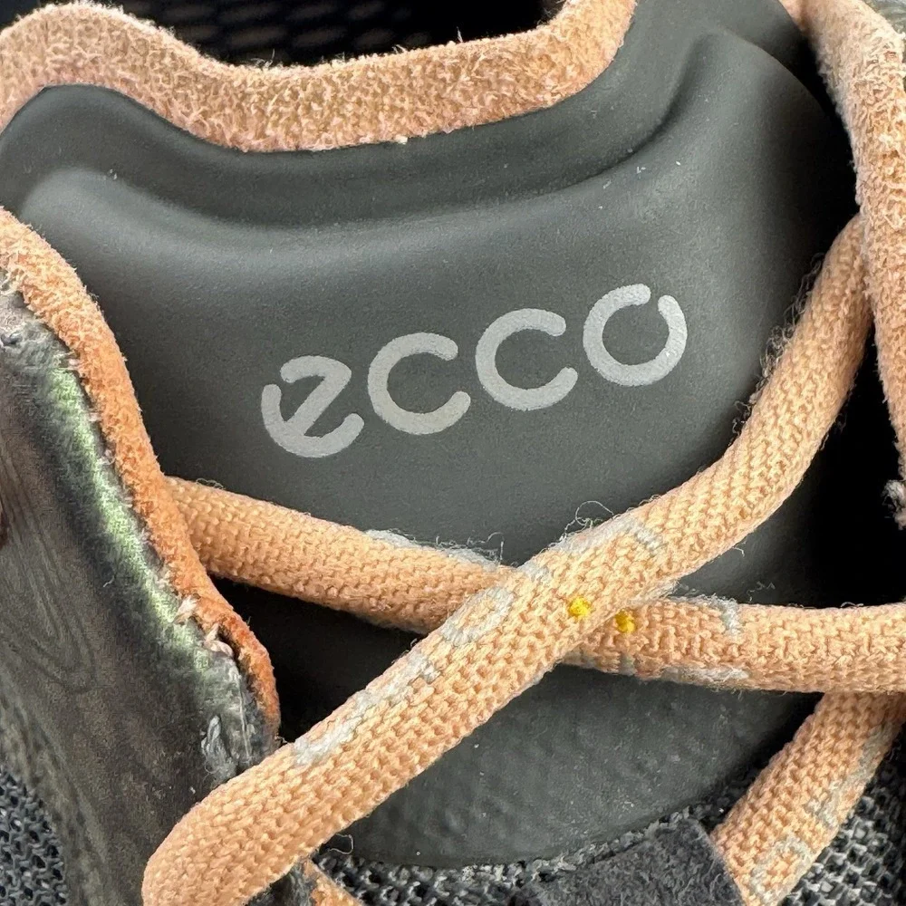 ECCO Biom Fjuel Racer Cross Trainer Sneakers Dark Shadow Peach Womens EU 38 US 7 - Picture 7 of 11